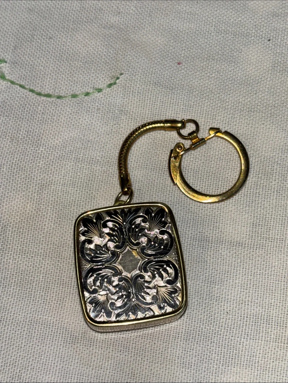EUC VINTAGE miniature music box keychain, made in Japan by Sankyo
